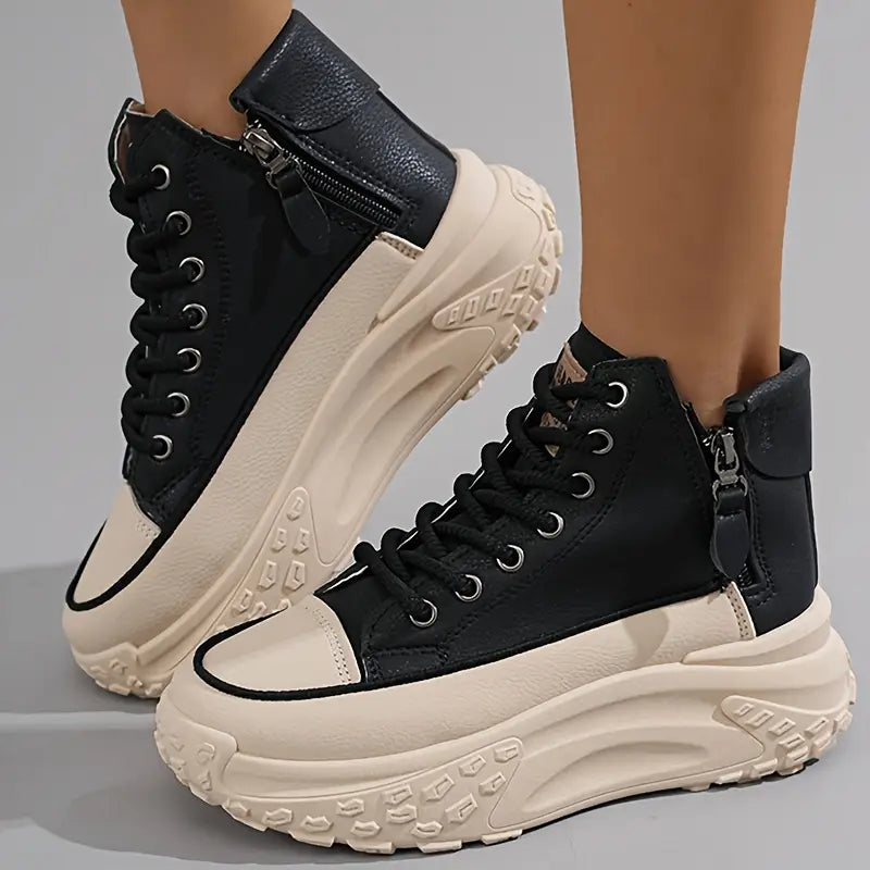 OU XING URBAN — Botas Chunky con Plataforma