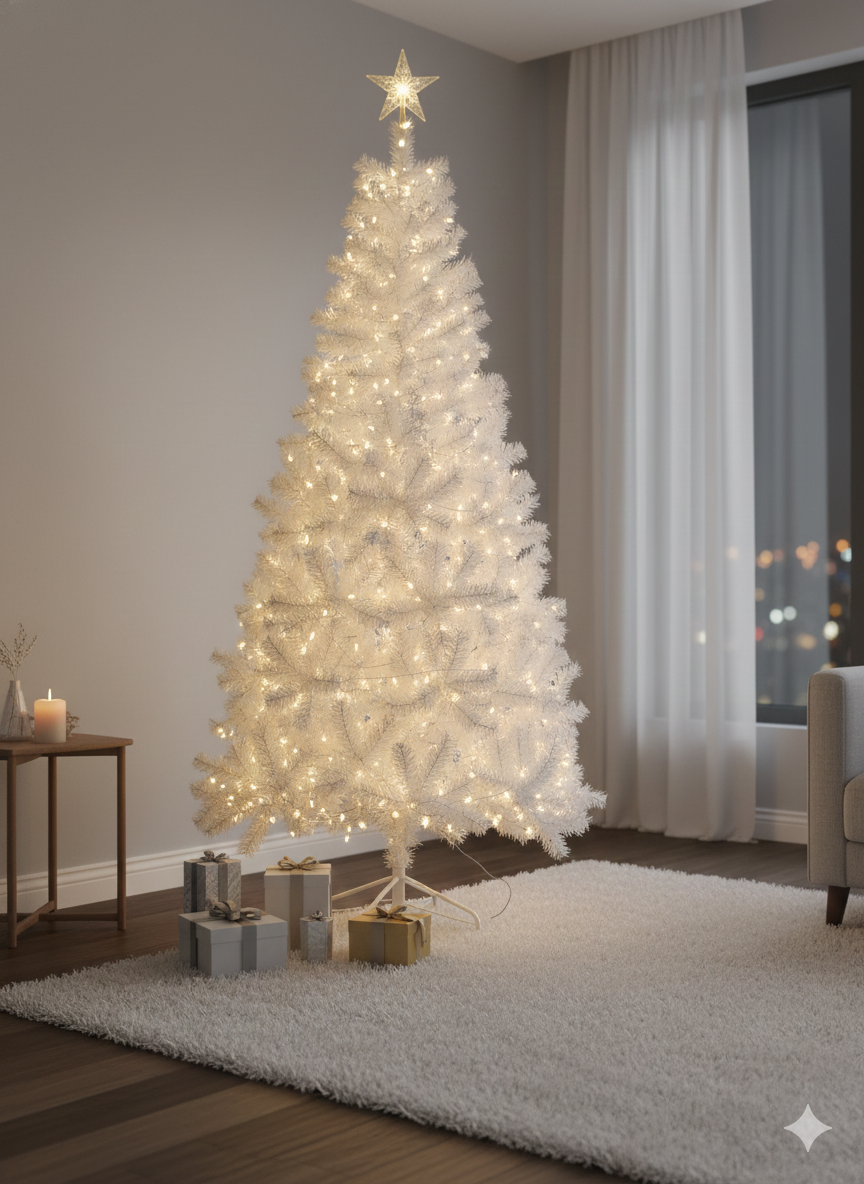 Arbol de navidad 2.10 metros (BLANCO)