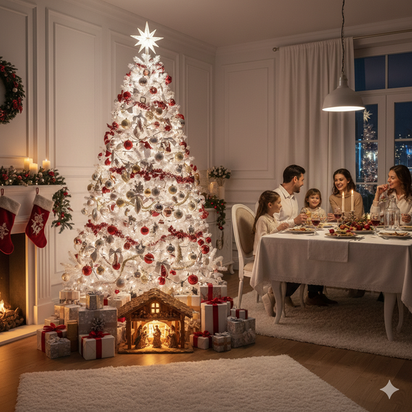 Arbol de navidad 2.10 metros (BLANCO)