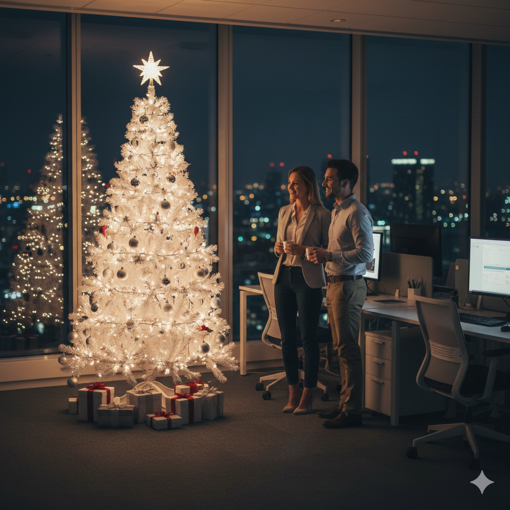 Arbol de navidad 2.10 metros (BLANCO)